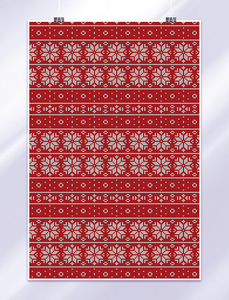 红色圣诞圣诞节针织纹理高清背景