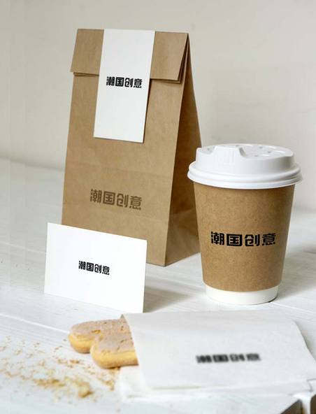 样机展示咖啡袋包装设计样机