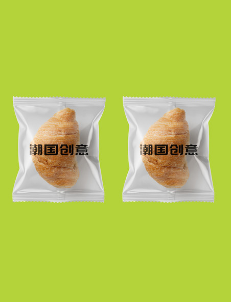透明真空面包包装样机食物餐饮软包装