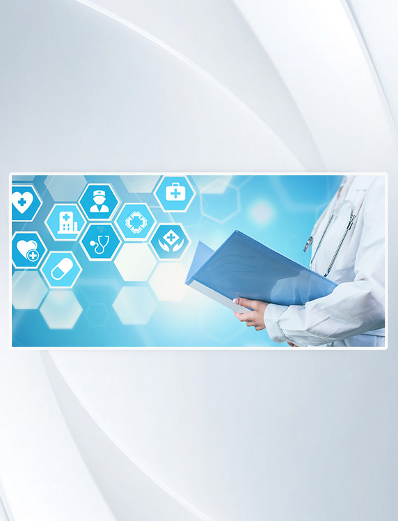 互联网蓝色细胞智慧医疗科技背景