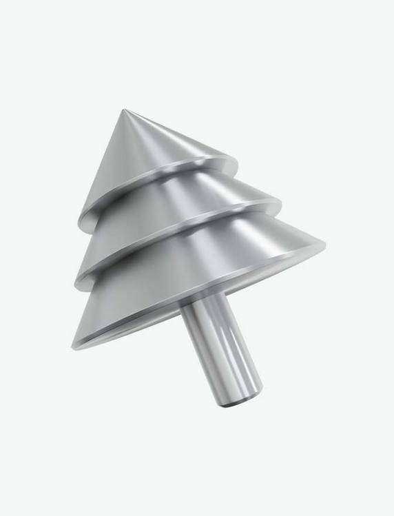 圣诞节3DC4D立体创意金属圣诞树