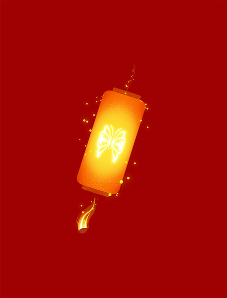 新年春节古风国潮中式发光灯笼