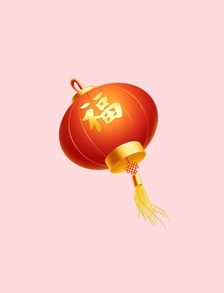 新年立体红色灯笼年货节春节