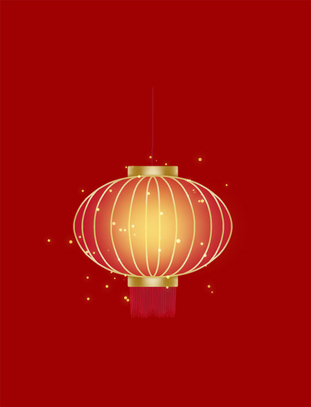 新年春节红色中式灯笼喜庆吊饰