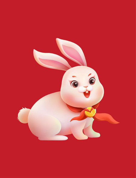 兔年喜庆春节新春新年兔子元素