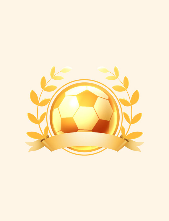 足球世界杯金色足球横幅麦穗边框