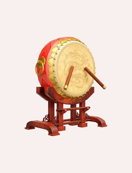 新年春节庆典活动喜庆中国鼓打鼓乐器年货节春节