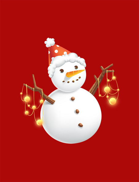 圣诞节平安夜立体感冬季冬天节日装饰雪人圣诞节雪人