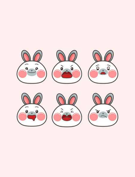 2023新年兔年可爱表情包卡通头像春节新年
