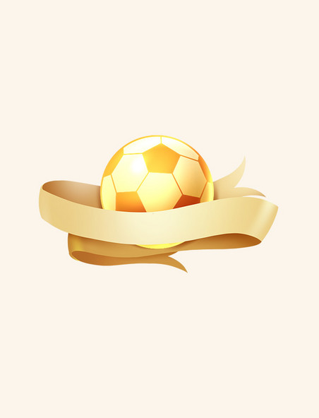 世界杯金色足球横幅标题边框文字框