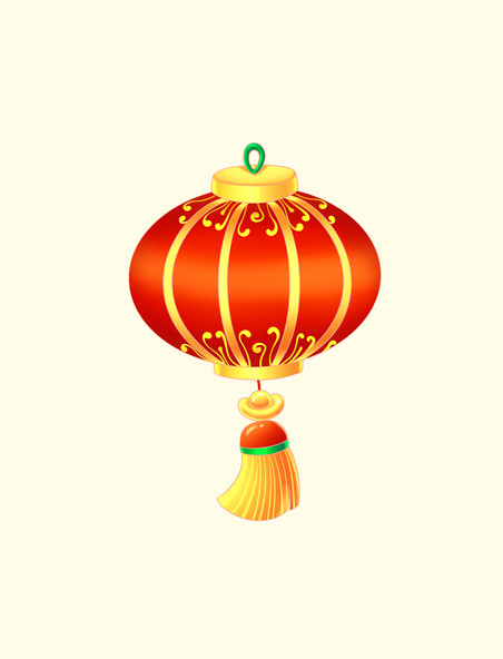 中式喜庆大红灯笼春节节日灯笼