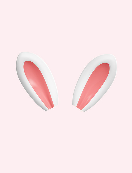 3d立体C4D兔子耳朵兔耳朵兔耳