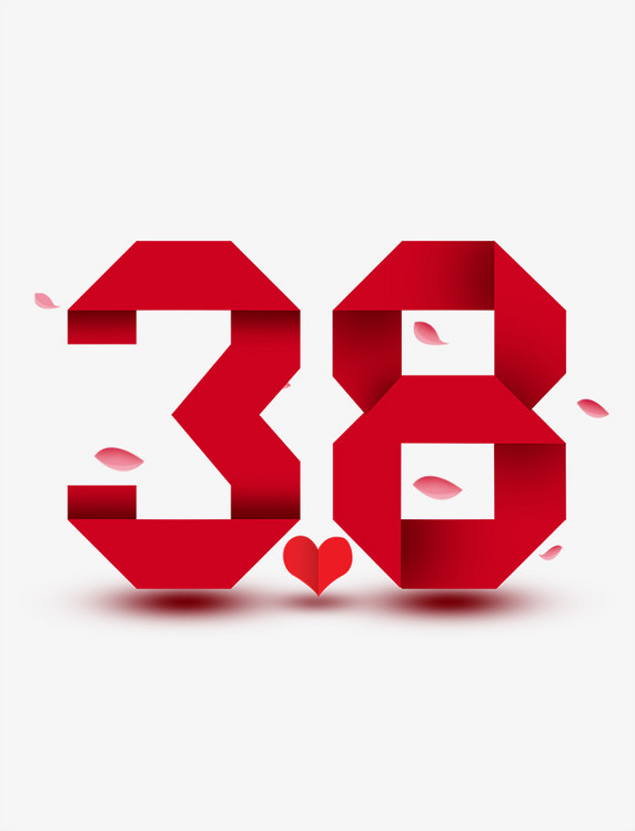 女神节38创意字体设计