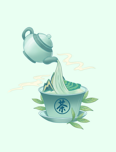 国潮茶文化茶艺中国风茶