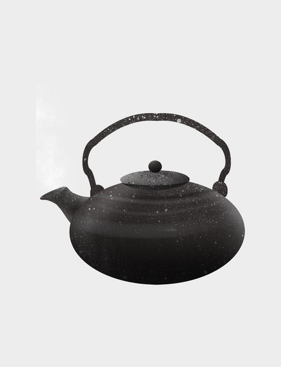 茶香一个古典的茶壶免抠图