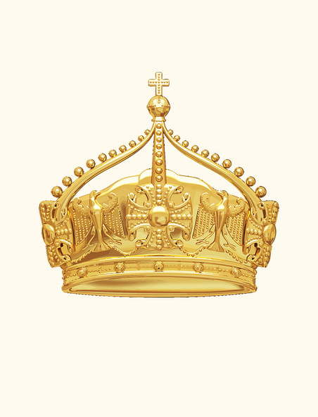 AI矢量金色皇冠头饰国王欧式