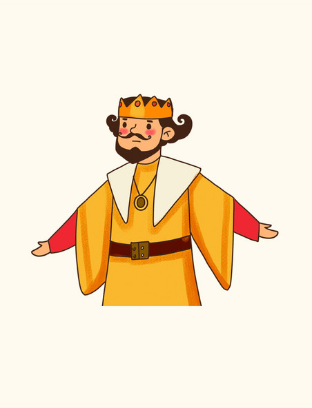 国王王子皇冠元素卡通人物