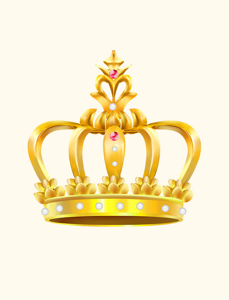 金色尊贵女王皇冠头冠