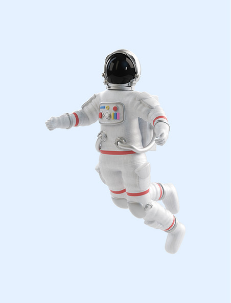 3D立体C4D宇航员人物漂浮