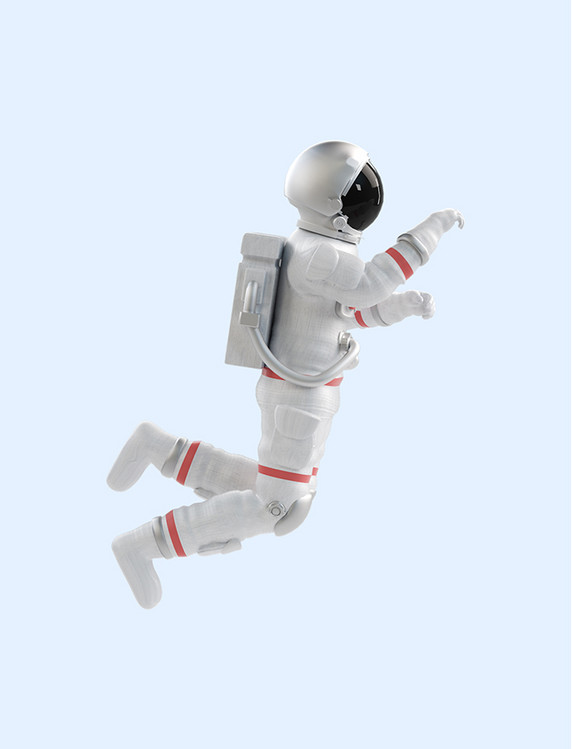 3D立体C4D宇航员人物宇宙航空航天