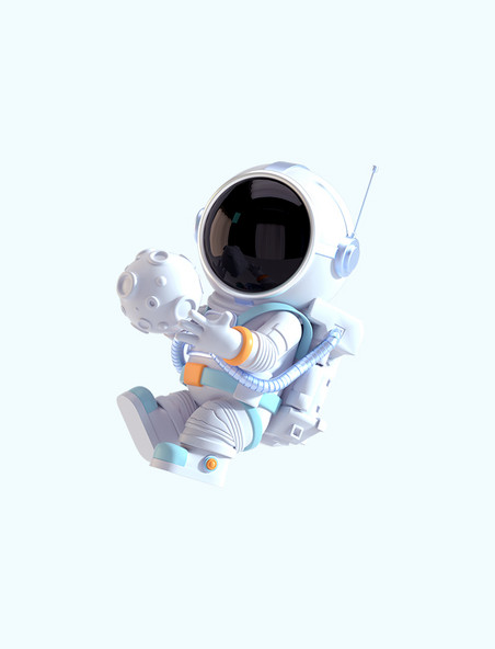 3D立体C4D科幻航天航空卡通宇航员