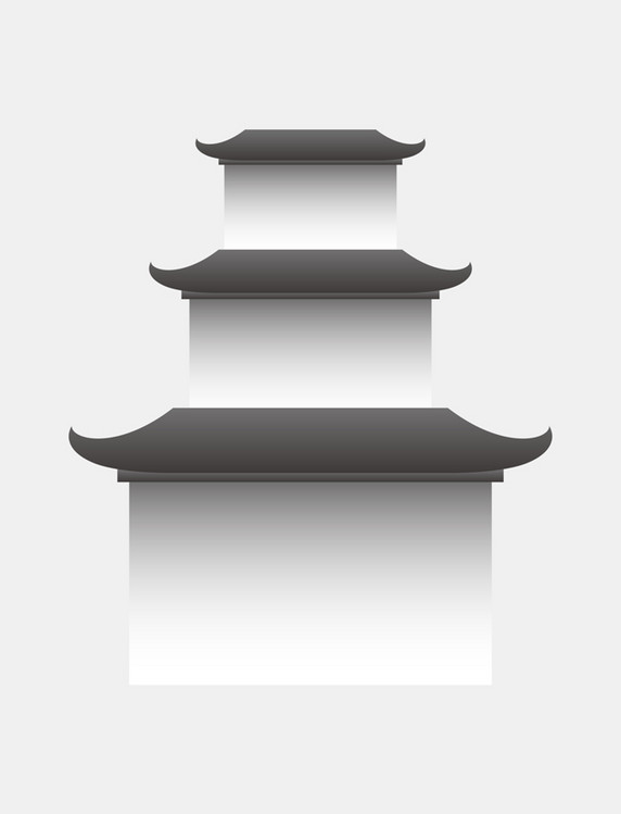 中式清明江南徽式建筑