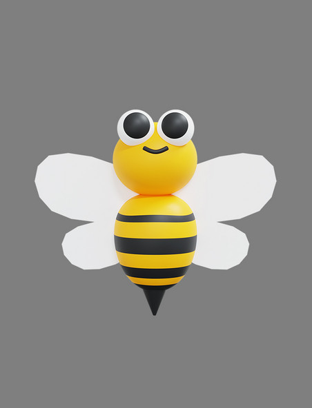 蜜蜂3D立体春天昆虫蜜蜂