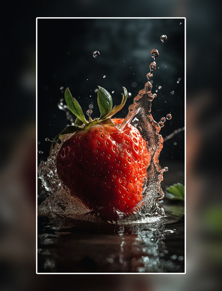 草莓水果美食广告摄影美食摄影美食食物餐饮