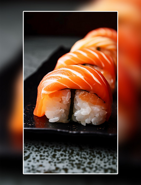 三文鱼寿司饭团摄影美食餐饮美食广告摄影美食摄影