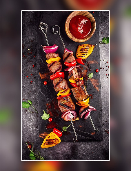 烧烤烤肉烤串牛肉羊肉摄影美食餐饮美食广告摄影美食摄影