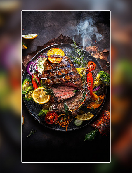 西餐烧烤牛肉摄影美食餐饮美食广告摄影美食摄影