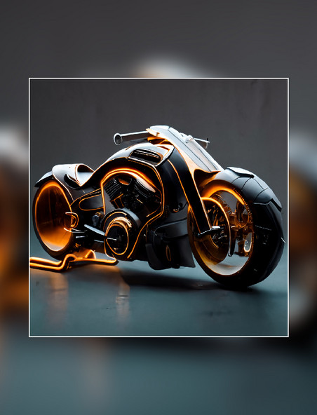 橙黑色摩托车赛车产品摄影交通工具汽车