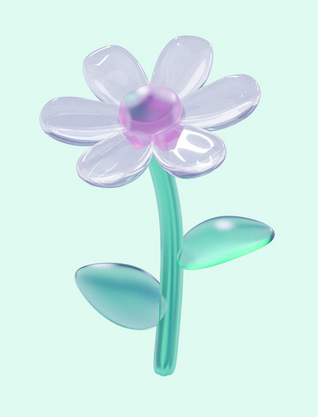 立体玻璃亚克力花朵花束