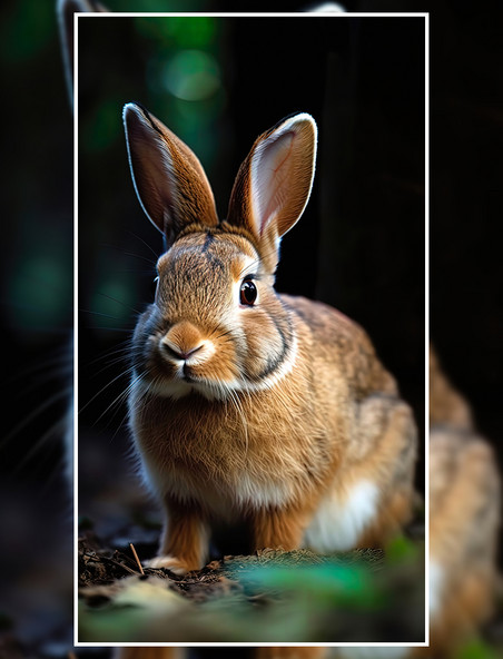 动物家禽兔子复活节灰兔摄影