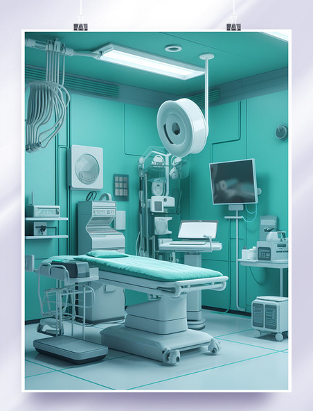 医疗设备3D立体医院