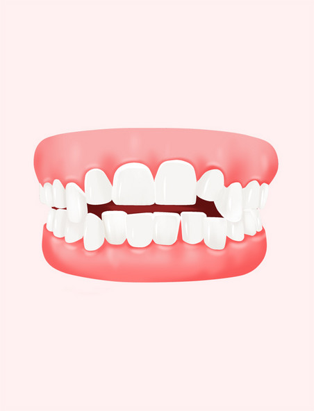 口腔护理开颌牙齿元素