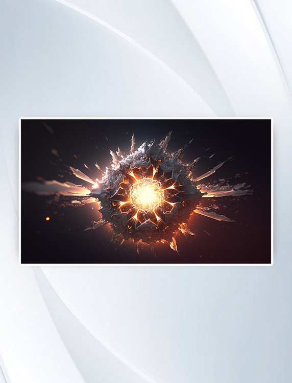 科技科幻宇宙探索爆炸背景