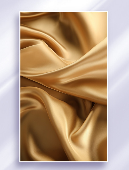 高端大气简约金色暗金色丝绸丝质金属质感流体布料绸缎背景