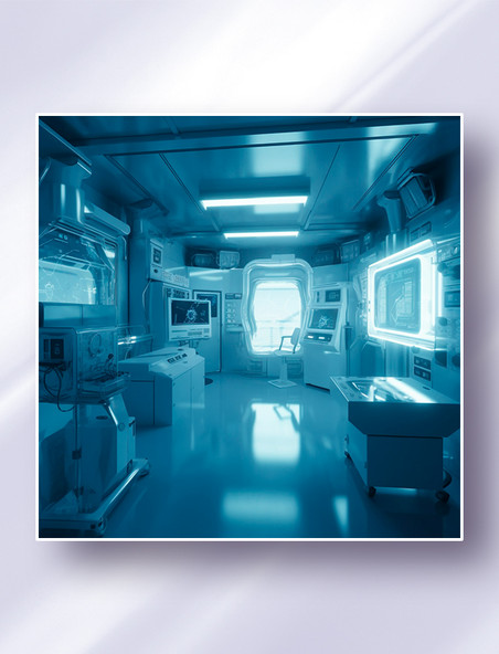 医疗室内的先进X光等检测设备医疗器材摄影图摄影