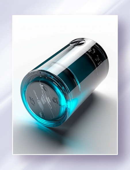 黑蓝色科幻电池新能源高科技