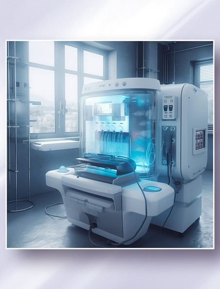 大型心肺复苏机高科技先进医疗设备器械摄影图摄影