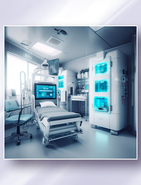 一体化心肺复苏设备高科技医疗器械摄影图摄影