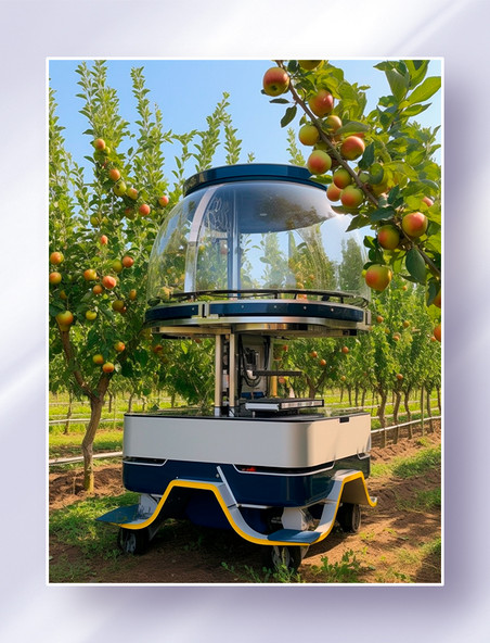 未来高科技智能一体化苹果采果机智慧农业科技助农