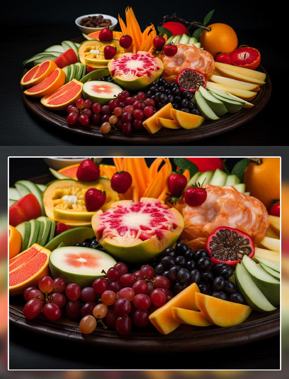 美食摄影各式水果拼盘餐饮美食摄影