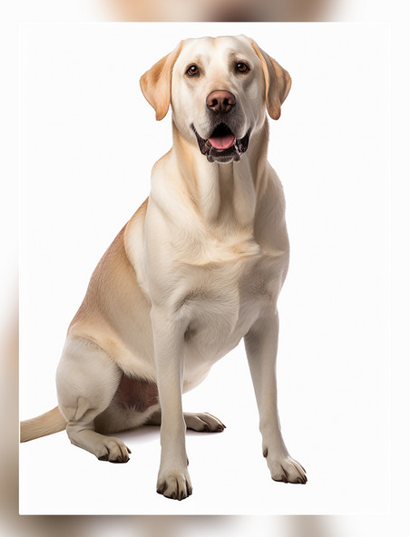 超级清晰动物摄影一张拉布拉多狗狗照片全身照高质量获奖宠物摄影风格
