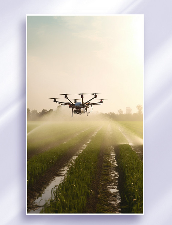 无人机飞行灌溉浇水洒水打农药喷洒肥料农田田地里28