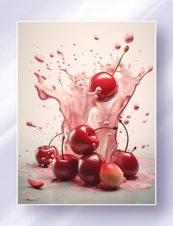 飞溅的果酱果汁水果美食餐饮摄影