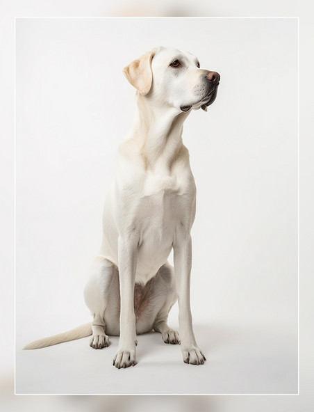动物摄影一张拉布拉多狗狗照片全身照高质量获奖宠物摄影风格