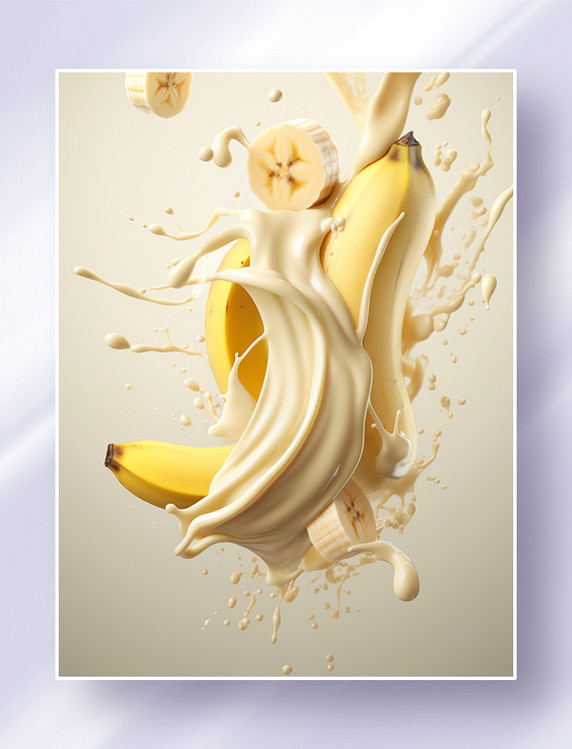 香蕉和果酱水果美食饮品餐饮广告摄影