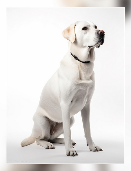 获奖宠物摄影风格超级清晰动物摄影一张拉布拉多狗狗照片全身照高质量